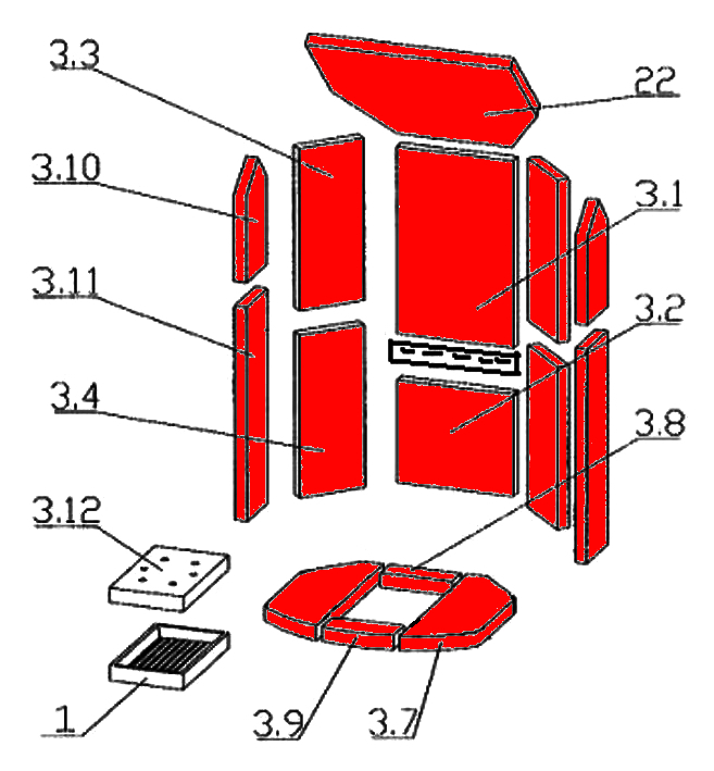 Oranier Arktis 8 binnenwerk B